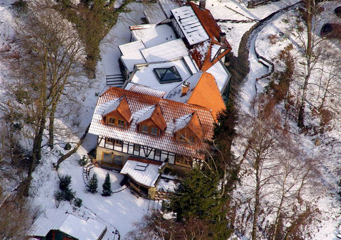 Das Bildungszentrum Forum Ahlberg (Luftaufnahme)